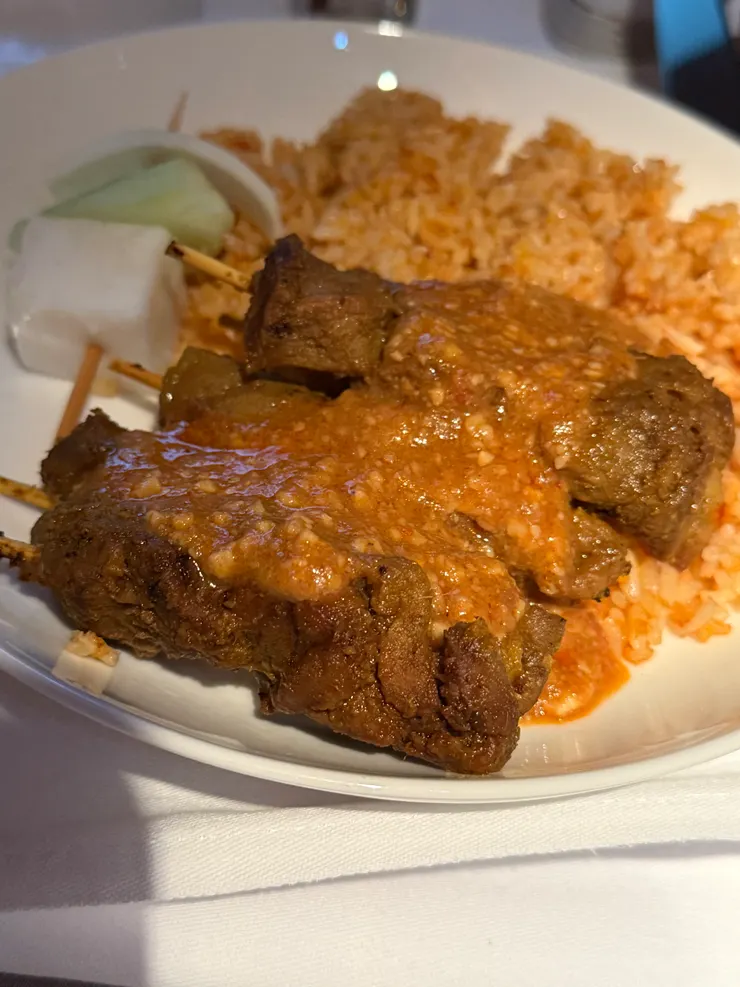 沙爹羊肉串～很道地