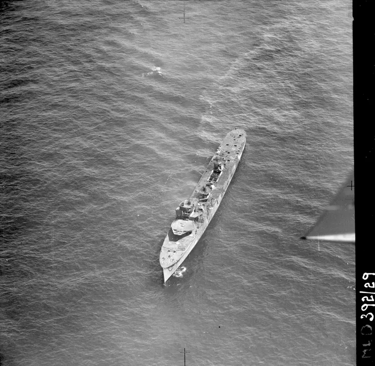 1949年，班克特號作為馬都拉海峽的目標船