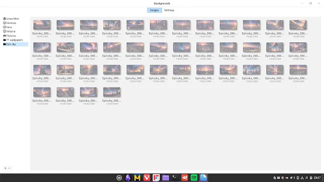 Linux Mint桌面背景設定