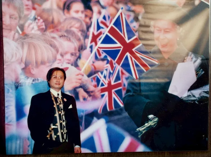 2012年任職於英國文化協會期間留影，那是我與英國緣分很深的一段歲月。