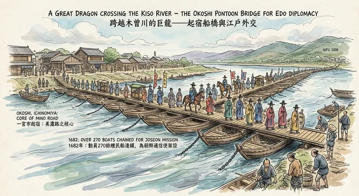 跨越木曾川的巨龍——起宿船橋與江戶外交