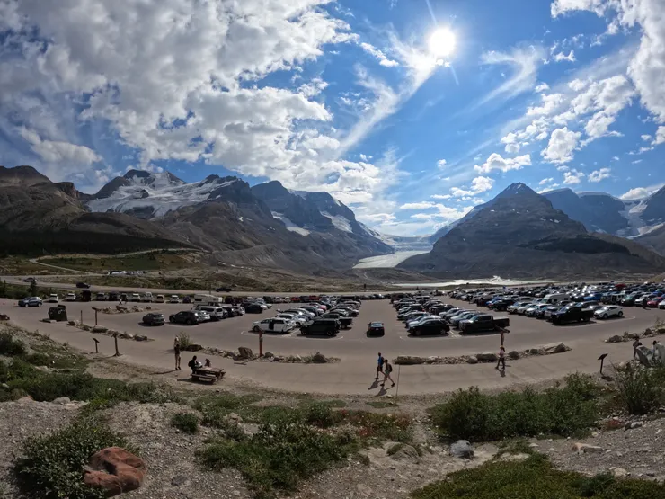 現今冰原尾端的位置