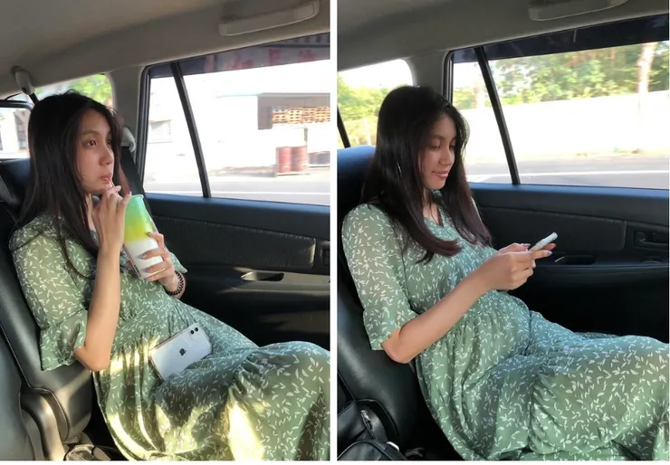 坐駕駛座嚇過大家，只好坐在後座🥹