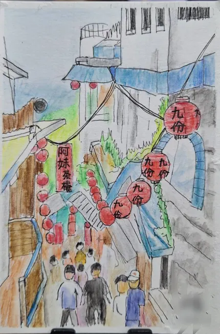 最近的色鉛筆風景速寫