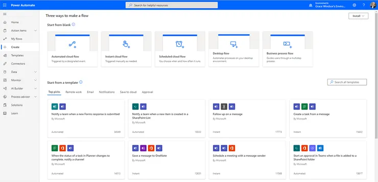 Power Automate 雲端版