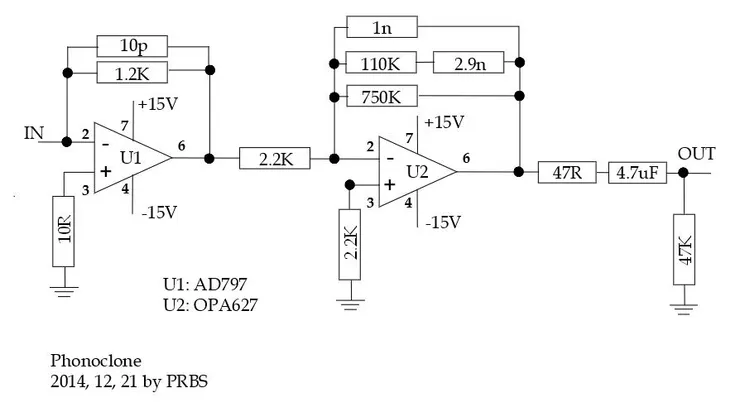 取消 DC Servo 的 Phonoclone 電路圖