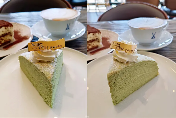 台北甜點推薦 波赫士領地精品咖啡館 開心果千層蛋糕