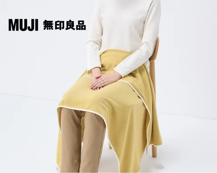 無印良品 棉絨毛針織膝上毯