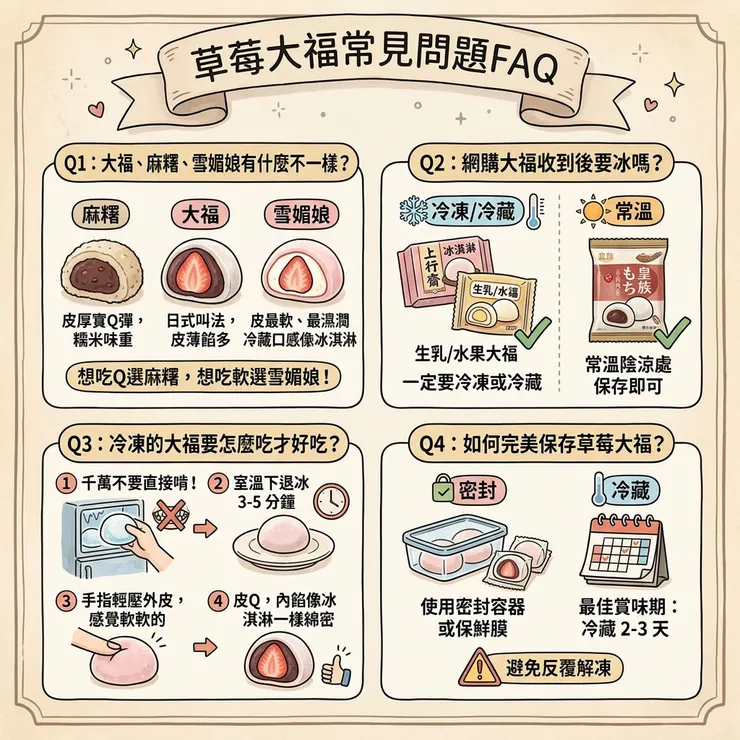 草莓大福常見問題FAQ