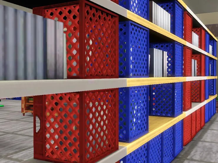 這是背面。果然很像膠水果箱。