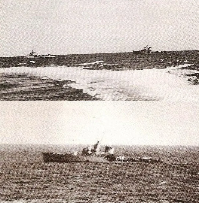 在其他艦艇試圖救援期間， 西南風號失去了船尾。