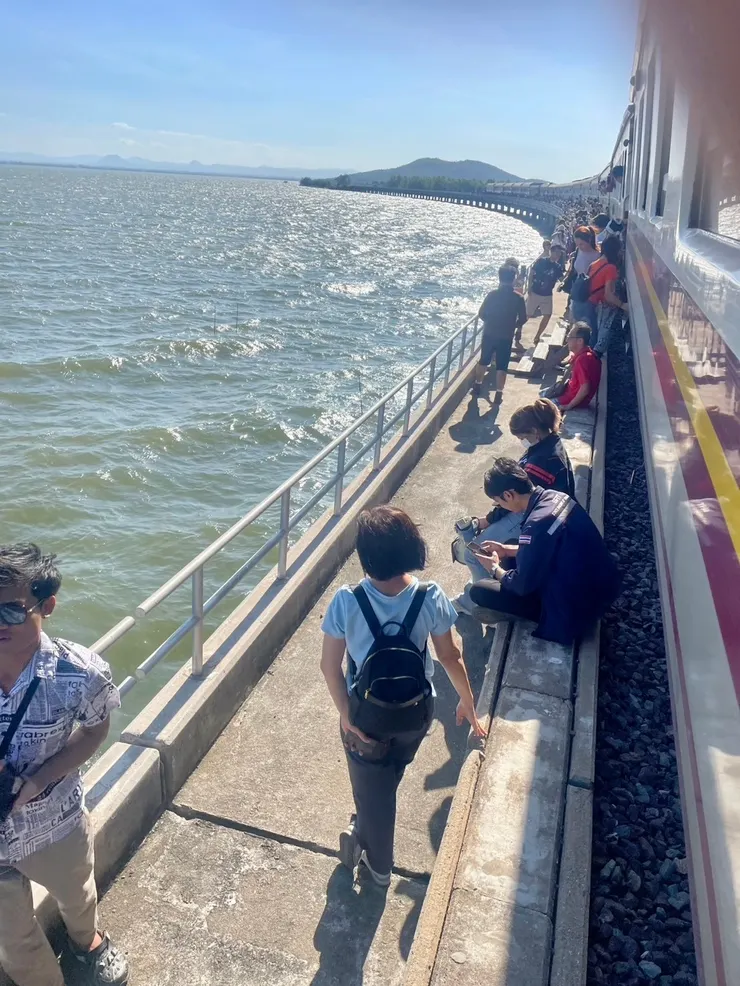 列車很長約有15節。