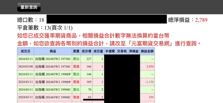 3/8號與3/11沖銷明細