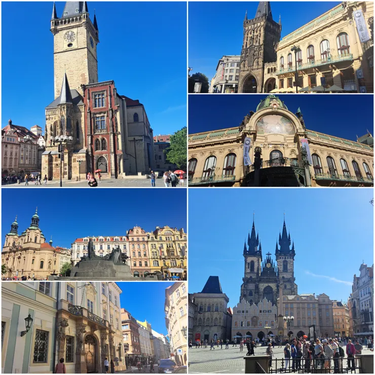 布拉格老廣場區 遊客很多...