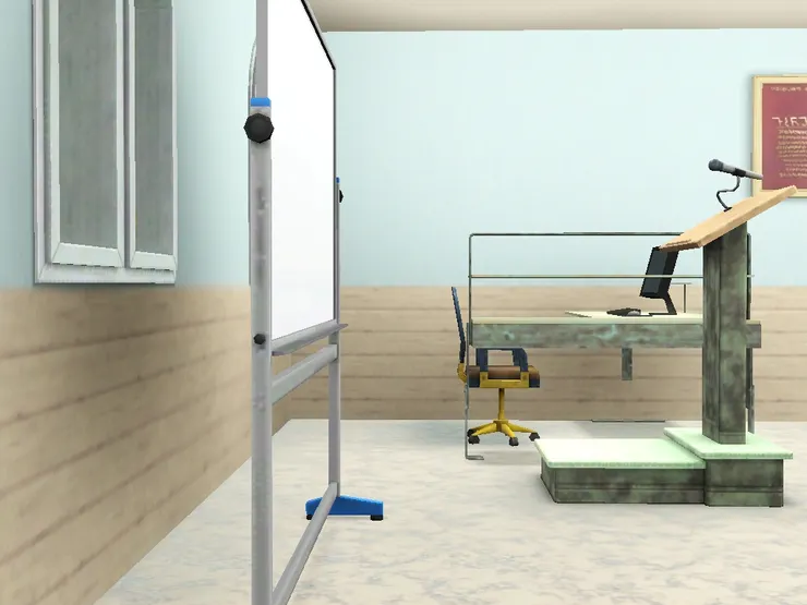 神聖的老師位置(一般學生都不會走到這裏。)