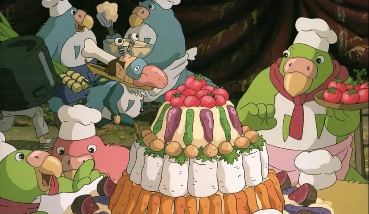 《蒼鷺與少年》中的鸚鵡。（圖／取自IMDb官網）