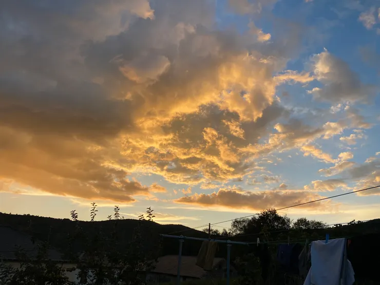 休息之後看夕陽真的好美