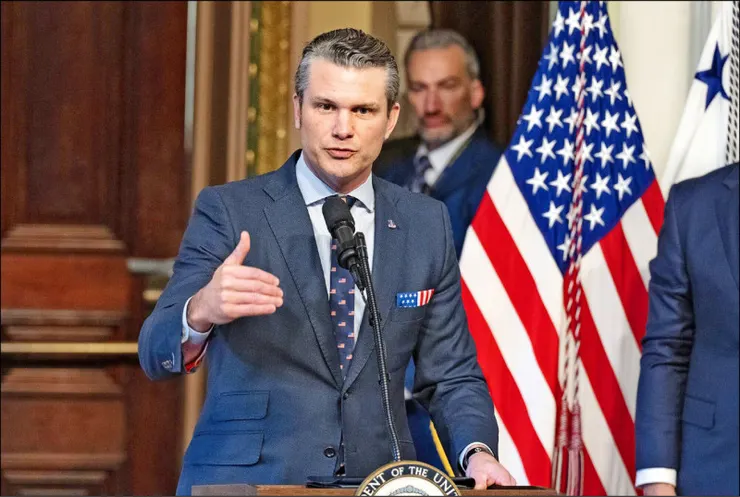 美國戰爭部長.彼得·赫格塞斯（Pete Hegseth）新聞圖片