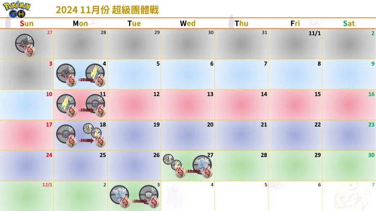 2024 11月份 超級團體戰