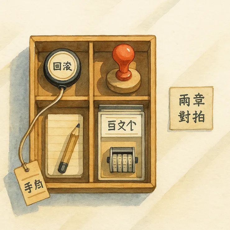 先對拍,再落印。