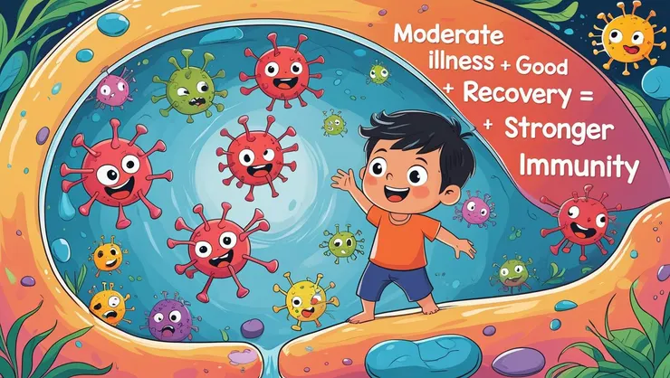 適度生病＋恢復良好=免疫強化