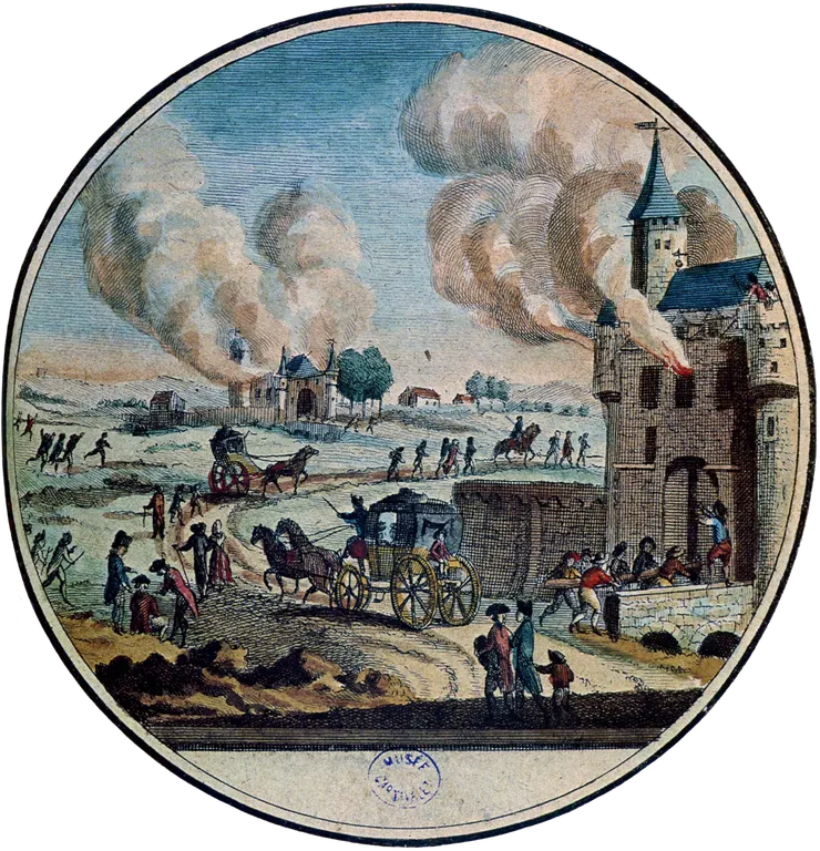 史家喬治·勒菲弗爾（Georges Lefebvre）對1789年法國大革命早期「大恐慌」（la grande peur de 1789）的研究顯示，在農民抗議高漲的動盪氛圍中，謠言的兩個主要主題——「強盜的到來」和「貴族陰謀」——透過放大性的結合，推動了社會的動員，促進了農民階級成為革命中的積極力量，最終導致了封建特權的廢除。