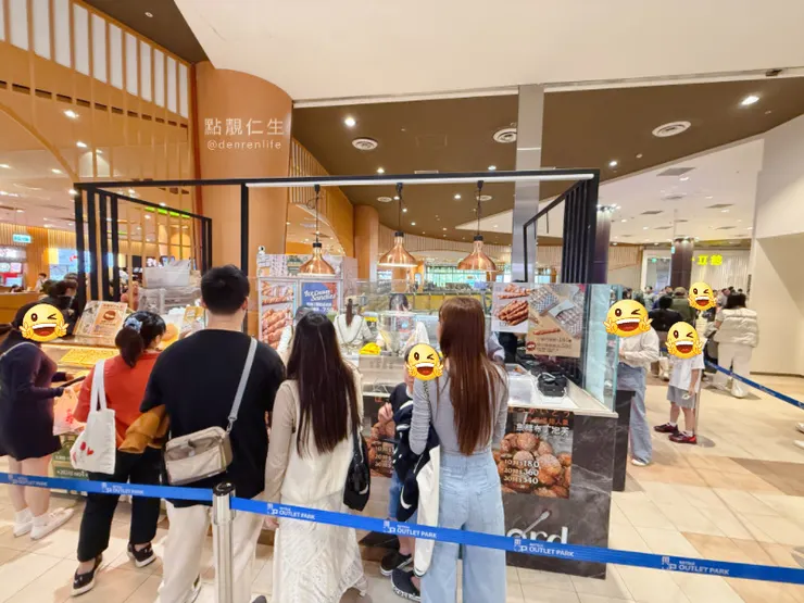 逛三井outlet遇到爆紅的泡芙快閃店