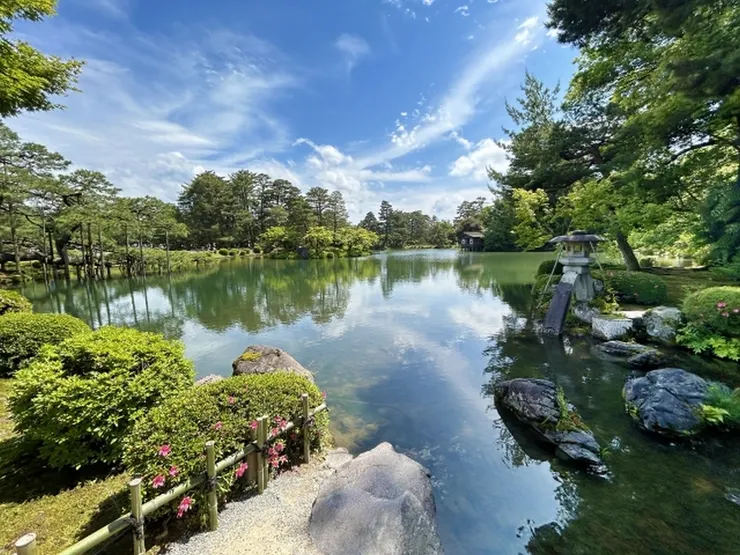 日本兼六園，池，池塘，水池 (圖片來自Photo-ac)
