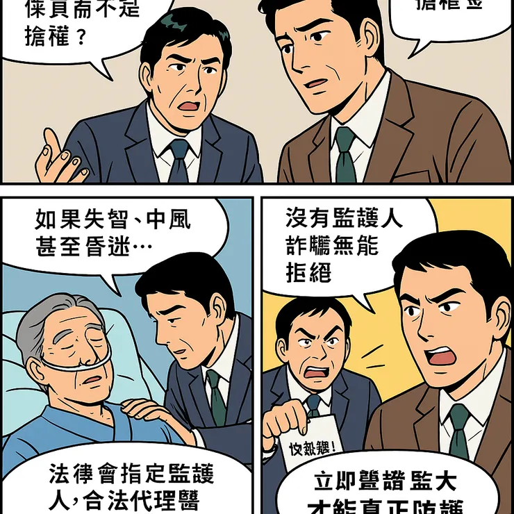 意外狀況或是病變都是會讓一個家庭陷入須決策的情狀