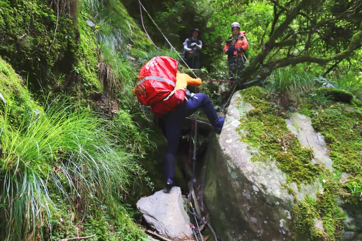 ▲雖說是休息路，但也不輕鬆，沿途仍有許多高繞路段