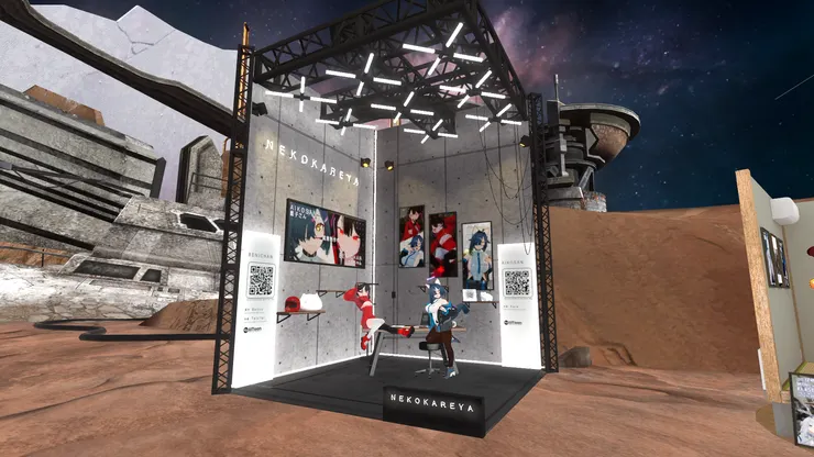 米獸老師與Kare Huang老師的展示攤位