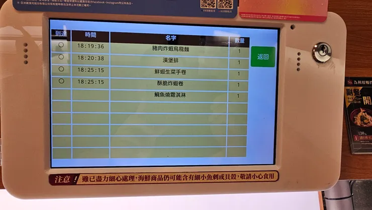 藏壽司可以零接觸點餐!相當衛生!