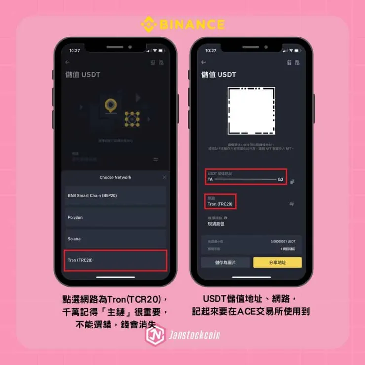 ACE入金幣安