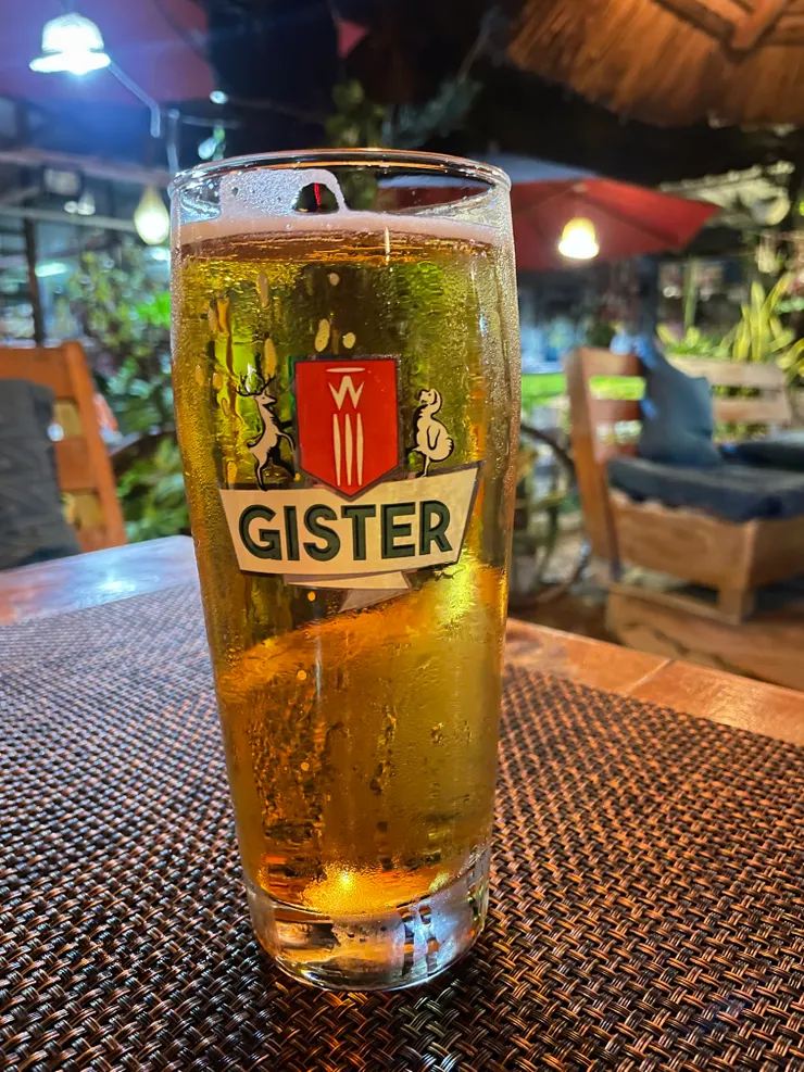 在模里西斯泰式餐廳Sawasdee喝的第一杯啤酒