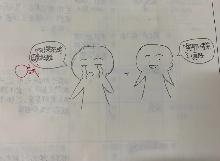 人頭娃也是筆記的😁