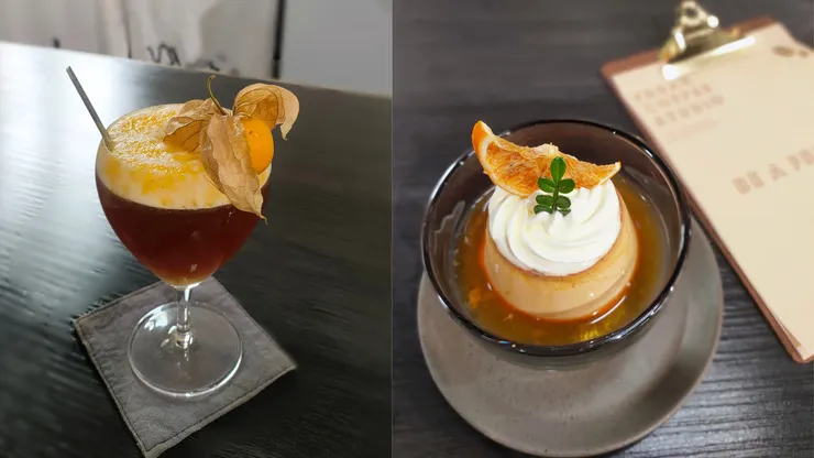 冬季特調——燈籠與甜點布丁