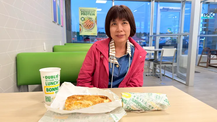 沒參加團餐吃SUBWAY