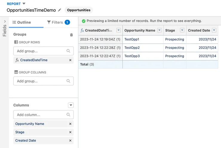 群組CreatedDateTime後可看見時間