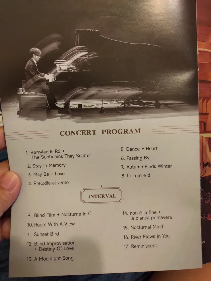 昨晚音樂會曲目