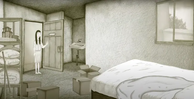 由此望去,窗外景致一覽無遺,足證露台之實。