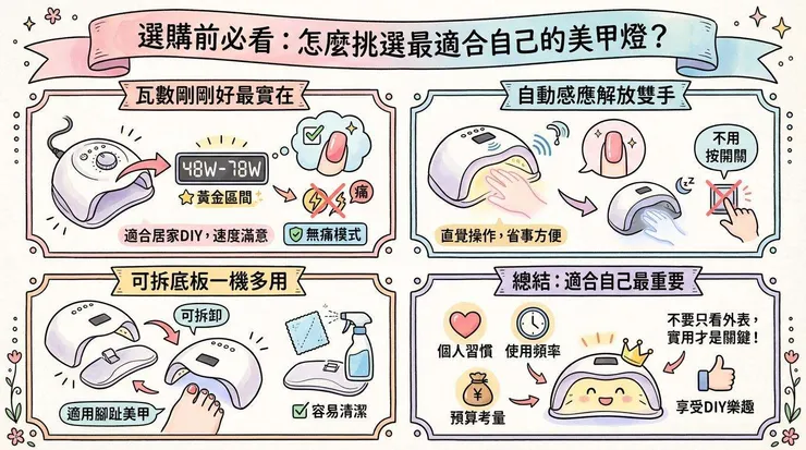 選購前必看：怎麼挑選最適合自己的美甲燈？