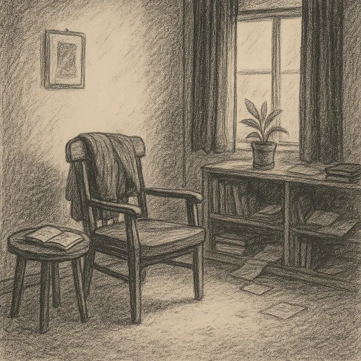 「有人曾經在這裡，坐過很久；但最後還是沒說出口。」