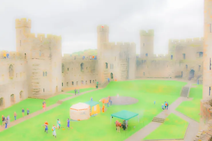 卡納芬城堡一景