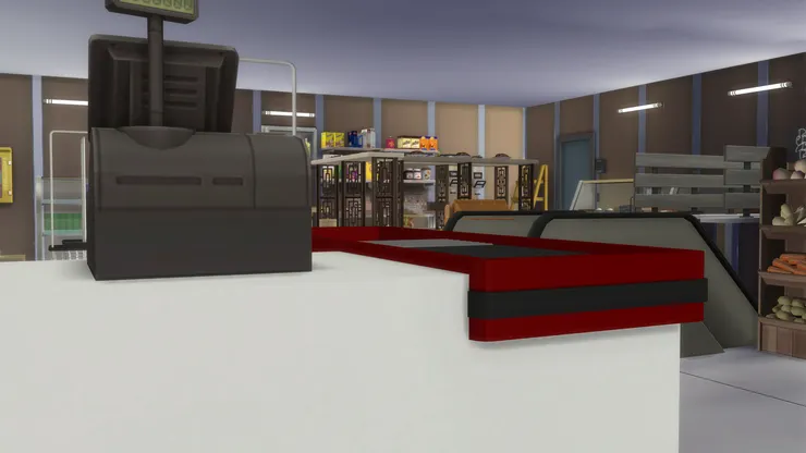 很少會看到收銀枱的這個位置，沒有人會特意繞過來看吧。