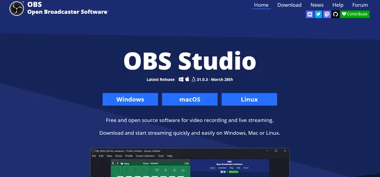 OBS官網