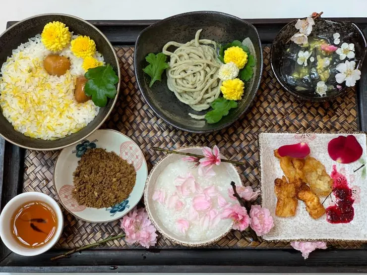 做出一整套古饌花食與現場民眾活動