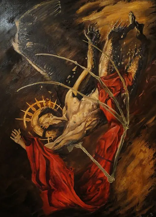 大天使薩麥爾正從恩典中墮落