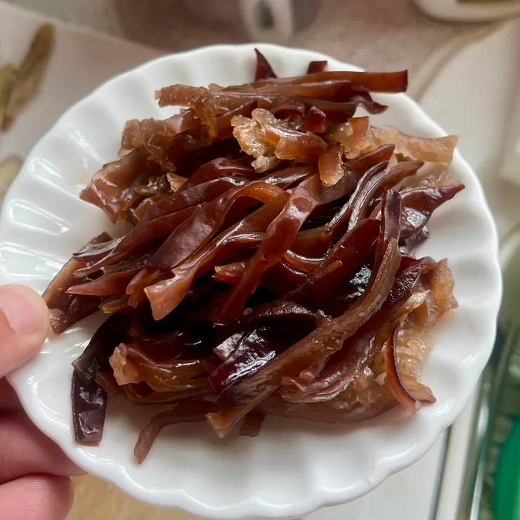 木耳切成好入口的條狀