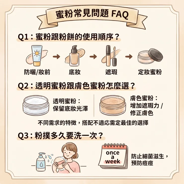蜜粉常見問題FAQ