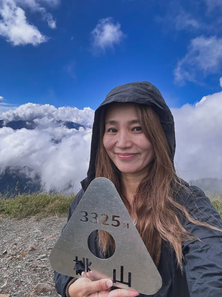 11點抵達桃山，沒有人幫拍照，只能擁有大頭照了！